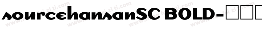 sourcehansanSC BOLD字体转换